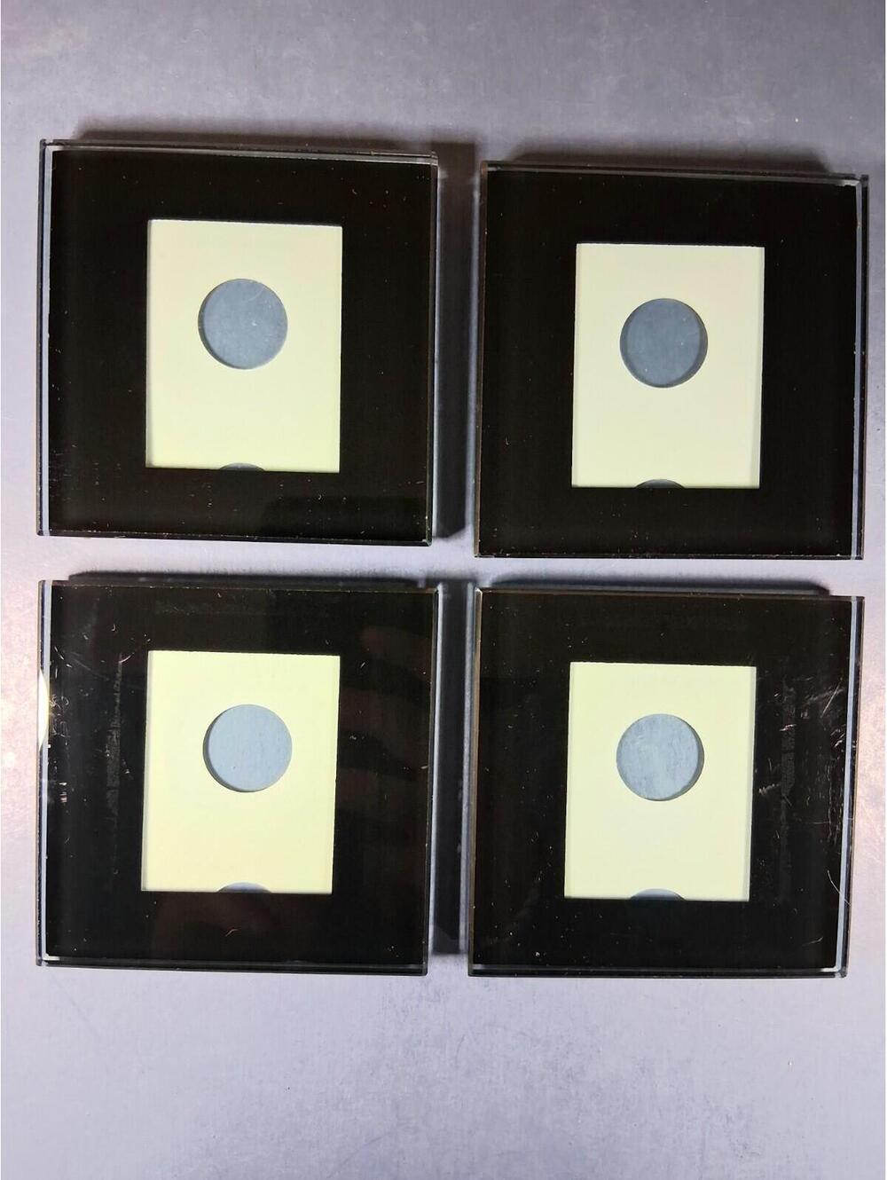 Malden Glass 3.5" Picture Photo Frame Coaster Set With Rack - Picture 6 of 6